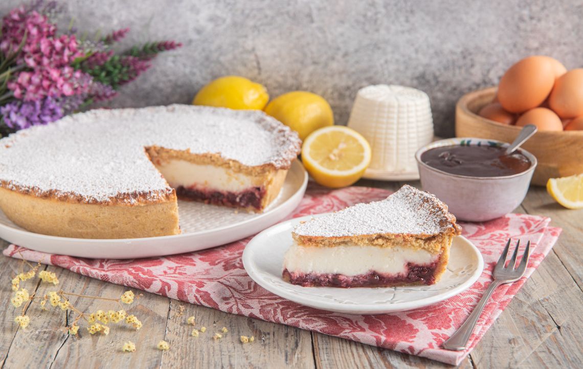Crostata ricotta e visciole