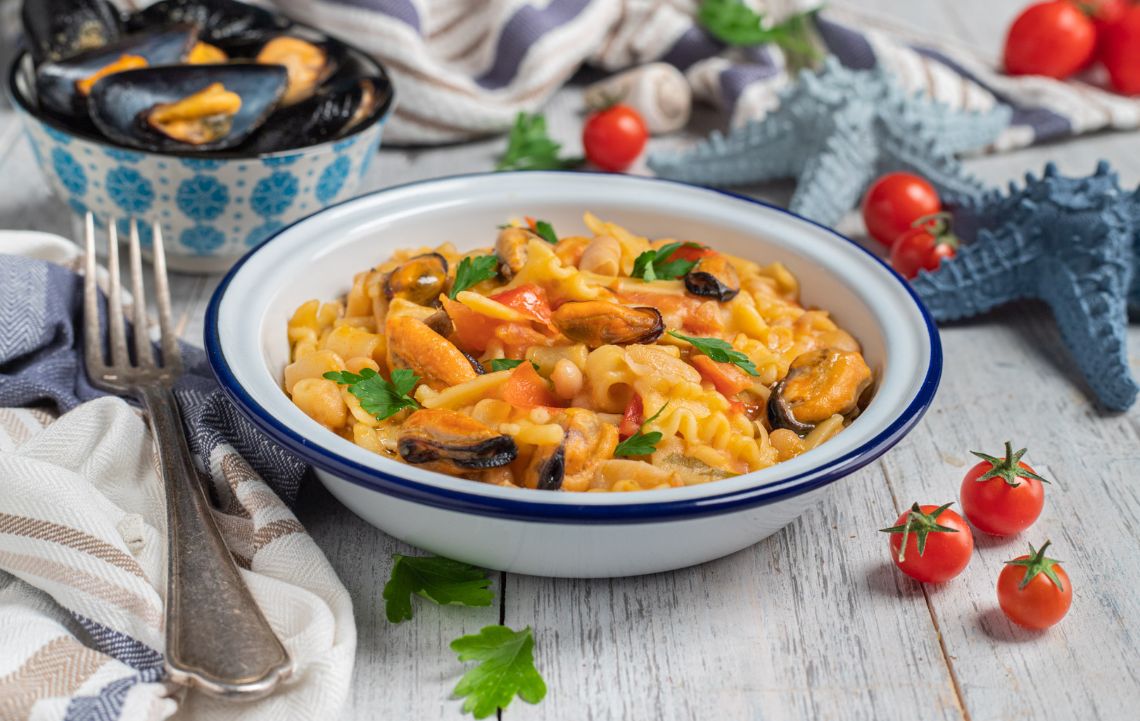 Pasta fagioli e cozze