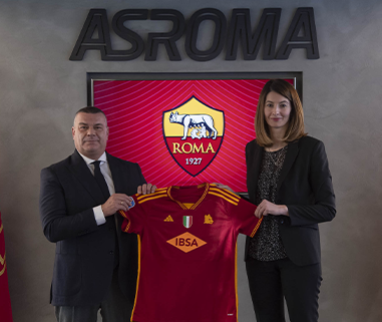IBSA Italy front of shirt sponsor of the A.S. Roma women first team