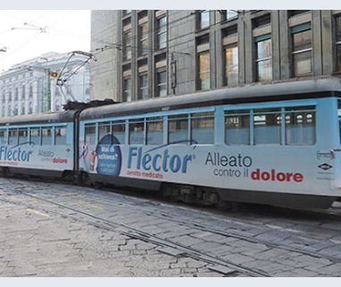 IBSA veste i tram per le strade di Milano!