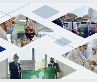Guido Guidesi, Assessore allo Sviluppo Economico di Regione Lombardia, visita il sito produttivo lodigiano di IBSA Farmaceutici