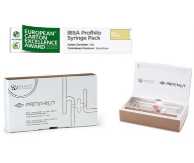 IBSA aims for excellence in packaging: the Profhilo packaging is in the running for the European Carton Excellence Award